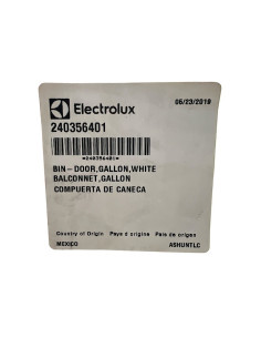 Bandeja puerta electrolux original 37cm x 17cm. 2