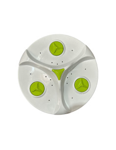 Plato Agipeller Haceb-wp 39.5cm tapa verde buje metálico.