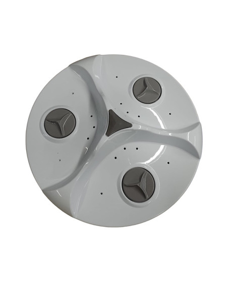 Plato agipeller haceb-Wp 39,5cm tapa gris buje metálico.