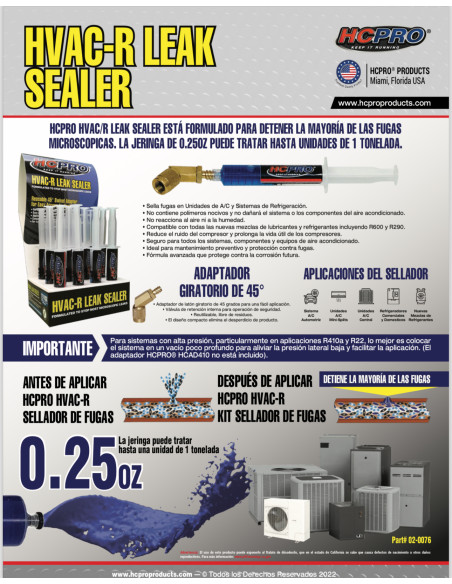 Jeringa Micro fugas R410-R507.