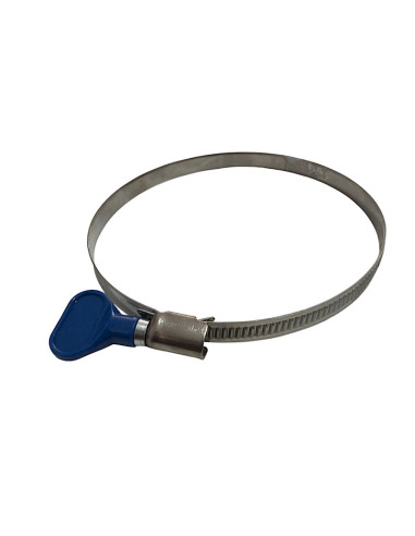 Abrazadera ducto 4 pulgadas con tensor.