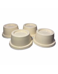 Juego bases beige para lavadora.